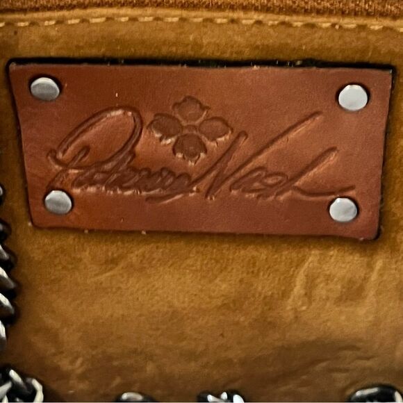 Patricia Nash Italian Python Crossbody/Clutch wth Smoke Chain and Leather Strap - Picture 5 of 8